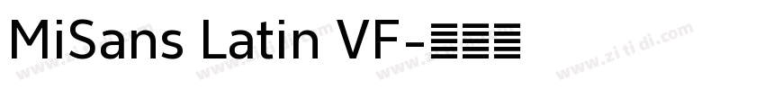 MiSans Latin VF字体转换